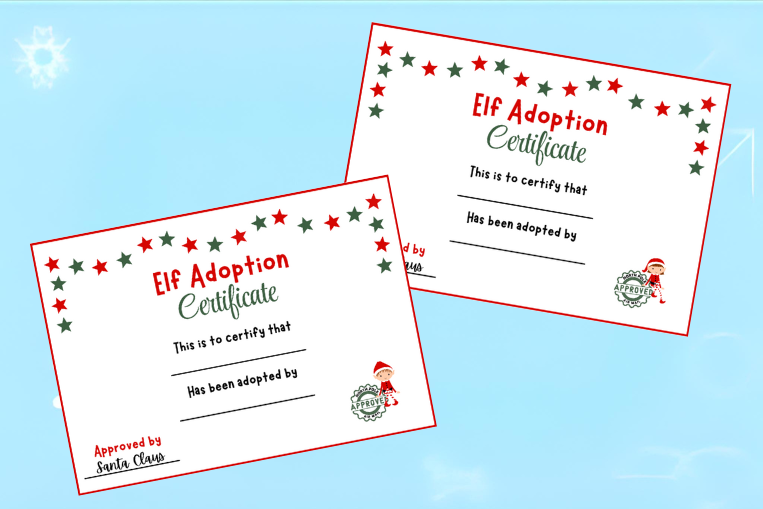 Free Elf Adoption Certificates To Make Your Elf’s Arrival Extra Magical