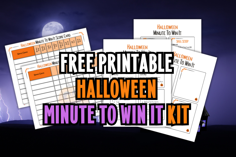 Free Printable Halloween Minute To Win It Games Kit