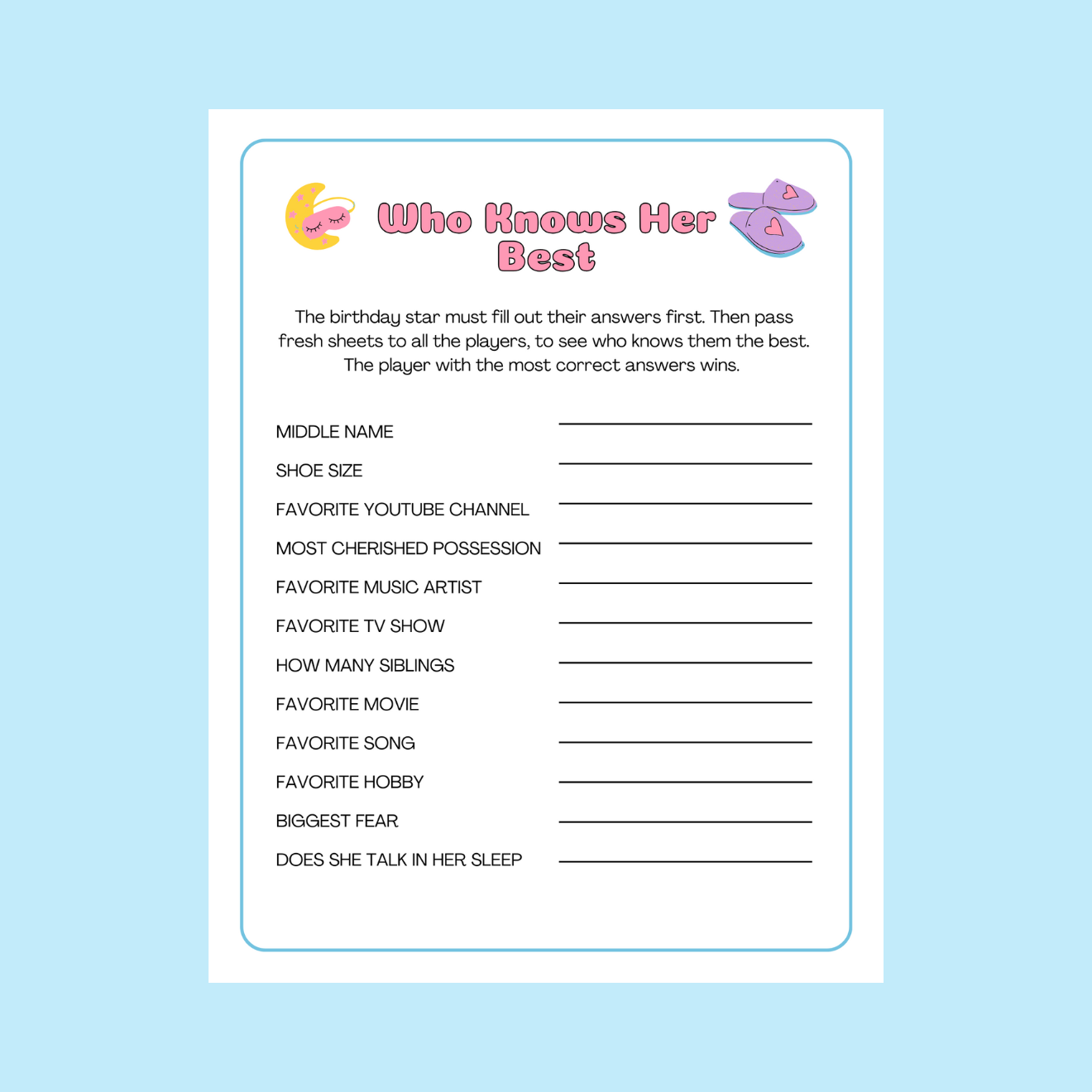 8 x Slumber Party games bundle perfect for tween girls - #shop_name - 8 x Slumber Party games bundle perfect for tween girls - Big Heart Little Star -  -