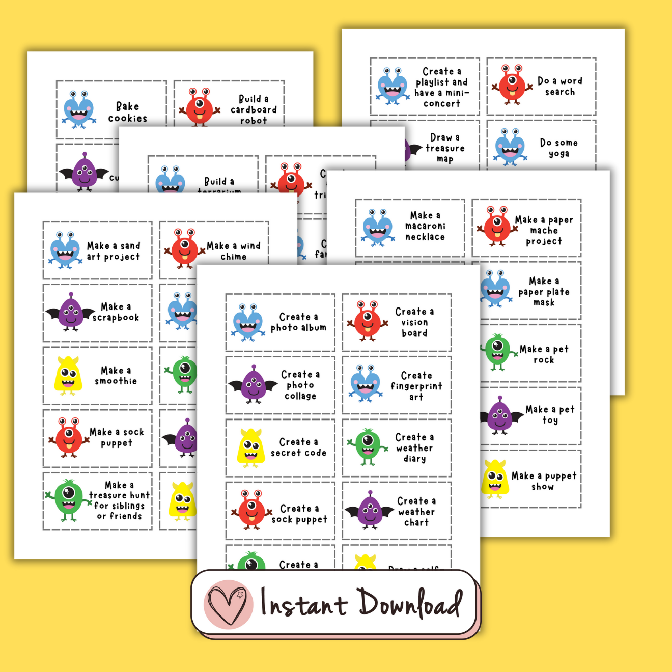 ¡Tarjetas para el frasco del aburrimiento para acabar con el aburrimiento!
