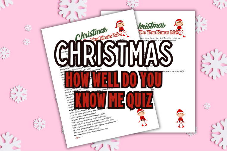 Christmas "How Well Do You Know Me?" Questions To Ask Your Best Friend