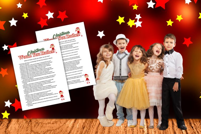 50 Fun Christmas Would You Rather Questions for Kids (Free Printable PDF)
