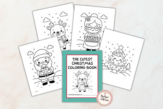 Cute Kawaii Style Christmas Coloring Pages (Free Printables!)
