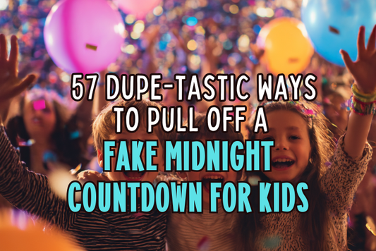 Fake midnight New Year’s Eve countdown ideas for kids