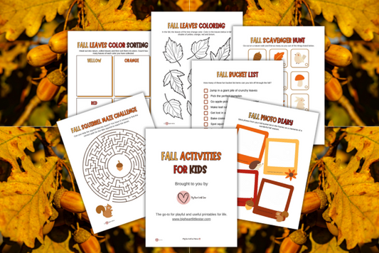6 Fun Fall Kids Activity Printables in One Free Bundle