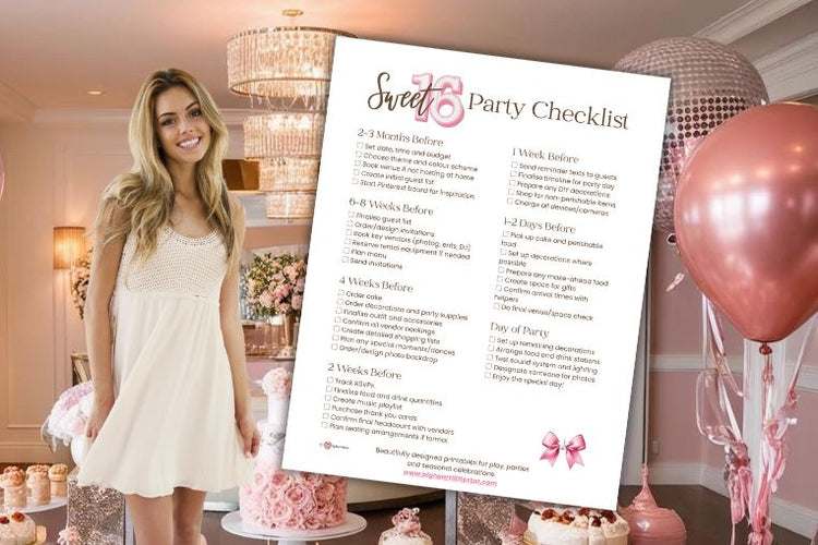 Free Printable Sweet 16 Party Planning Checklist (So You Don’t Forget ...