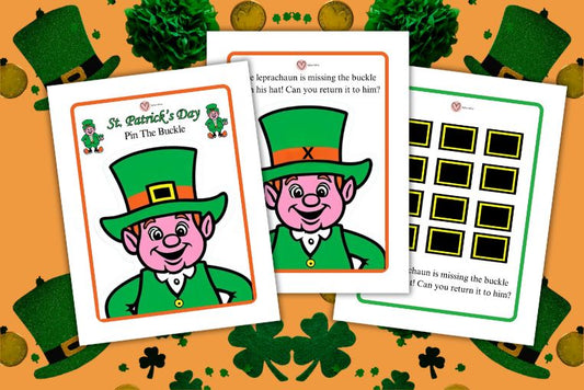 Pin The Buckle On The Leprechaun Hat Game (Free Printable)