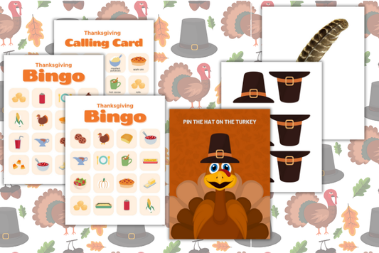 5 Super Fun Easy To Prep Thanksgiving Party Games For Kids (Free Printable)
