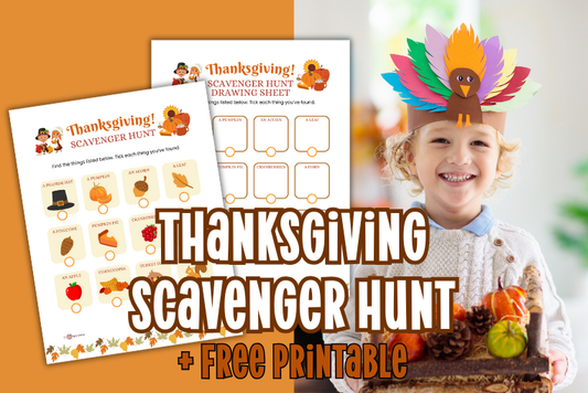 A Brilliantly Fun Thanksgiving Scavenger Hunt for Kids (Free Printable!)