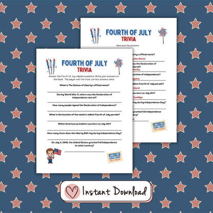 12 x 4th of July Games Bundle - #shop_name - 12 x 4th of July Games Bundle - Big Heart Little Star -  - 