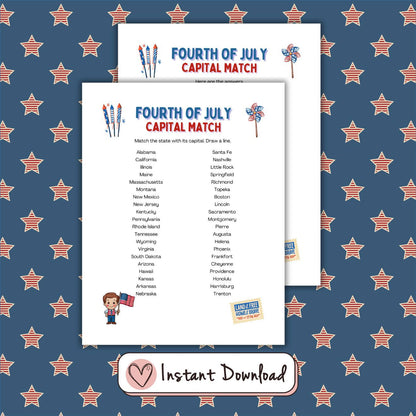 12 x 4th of July Games Bundle - #shop_name - 12 x 4th of July Games Bundle - Big Heart Little Star -  - 