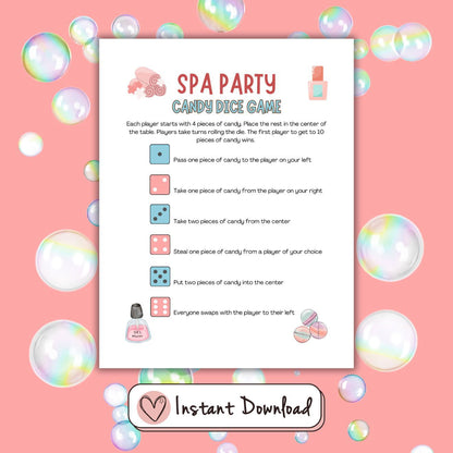 15 x Spa Party Games For Tween And Teen Girls - #shop_name - 15 x Spa Party Games For Tween And Teen Girls - Big Heart Little Star -  - 