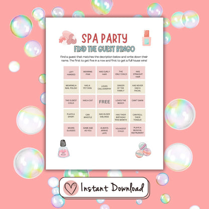 15 x Spa Party Games For Tween And Teen Girls - #shop_name - 15 x Spa Party Games For Tween And Teen Girls - Big Heart Little Star -  - 