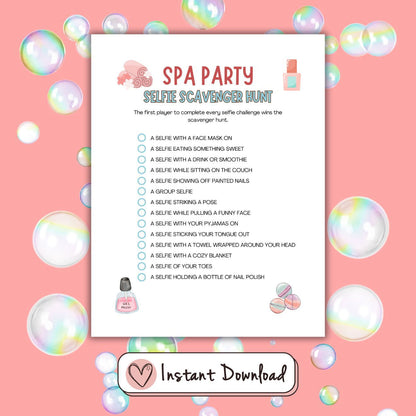 15 x Spa Party Games For Tween And Teen Girls - #shop_name - 15 x Spa Party Games For Tween And Teen Girls - Big Heart Little Star -  - 
