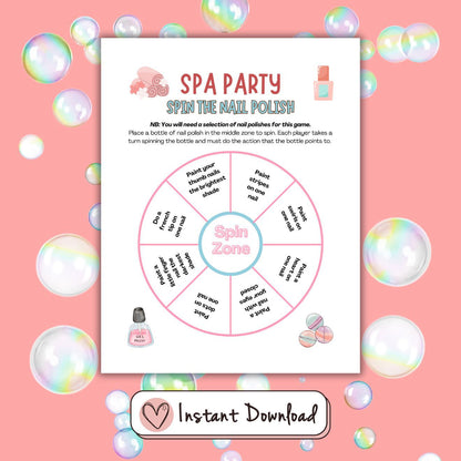 15 x Spa Party Games For Tween And Teen Girls - #shop_name - 15 x Spa Party Games For Tween And Teen Girls - Big Heart Little Star -  - 