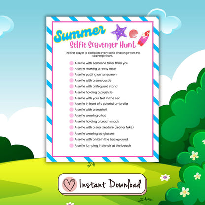 21 x Summer Printable Games Bundle For Kids & Families - #shop_name - 21 x Summer Printable Games Bundle For Kids & Families - Big Heart Little Star -  - 