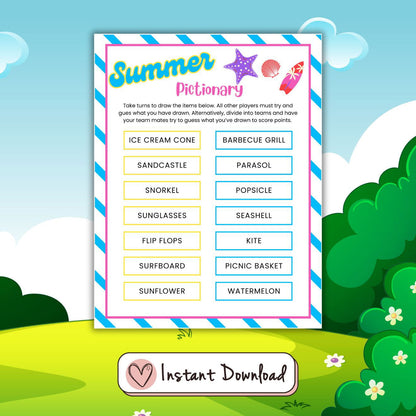 21 x Summer Printable Games Bundle For Kids & Families - #shop_name - 21 x Summer Printable Games Bundle For Kids & Families - Big Heart Little Star -  - 