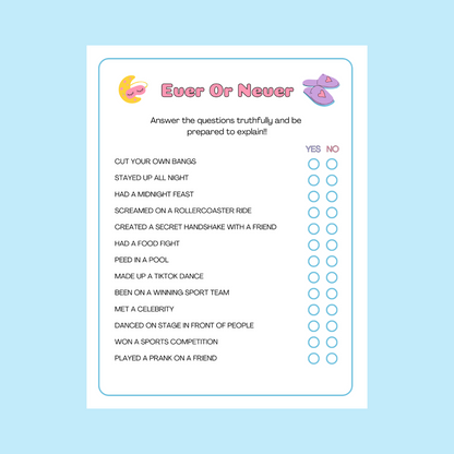 8 x Slumber Party games bundle perfect for tween girls - #shop_name - 8 x Slumber Party games bundle perfect for tween girls - Big Heart Little Star -  - 