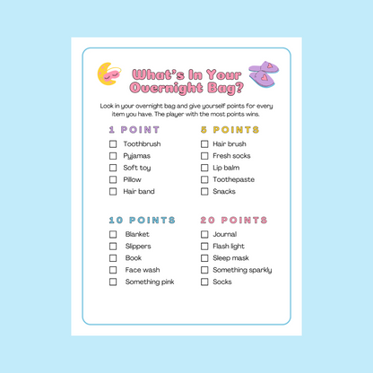 8 x Slumber Party games bundle perfect for tween girls - #shop_name - 8 x Slumber Party games bundle perfect for tween girls - Big Heart Little Star -  - 