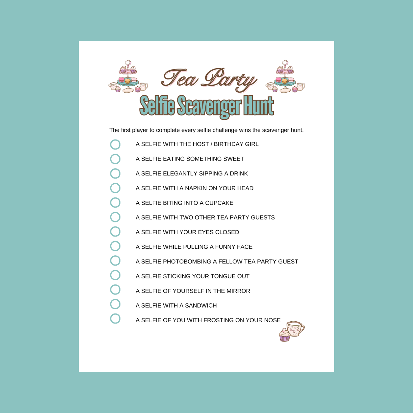 8 x Vintage Style Tea Party Games Bundle For Teens - #shop_name - 8 x Vintage Style Tea Party Games Bundle For Teens - Big Heart Little Star -  - 