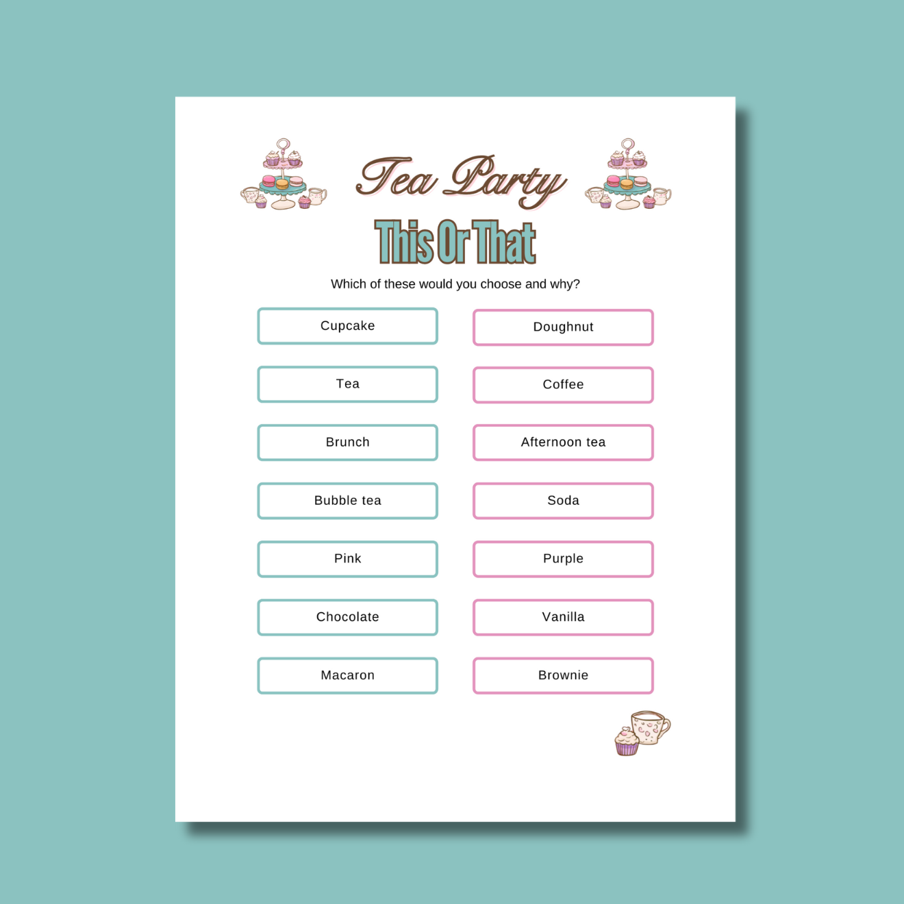 8 x Vintage Style Tea Party Games Bundle For Teens - #shop_name - 8 x Vintage Style Tea Party Games Bundle For Teens - Big Heart Little Star -  - 