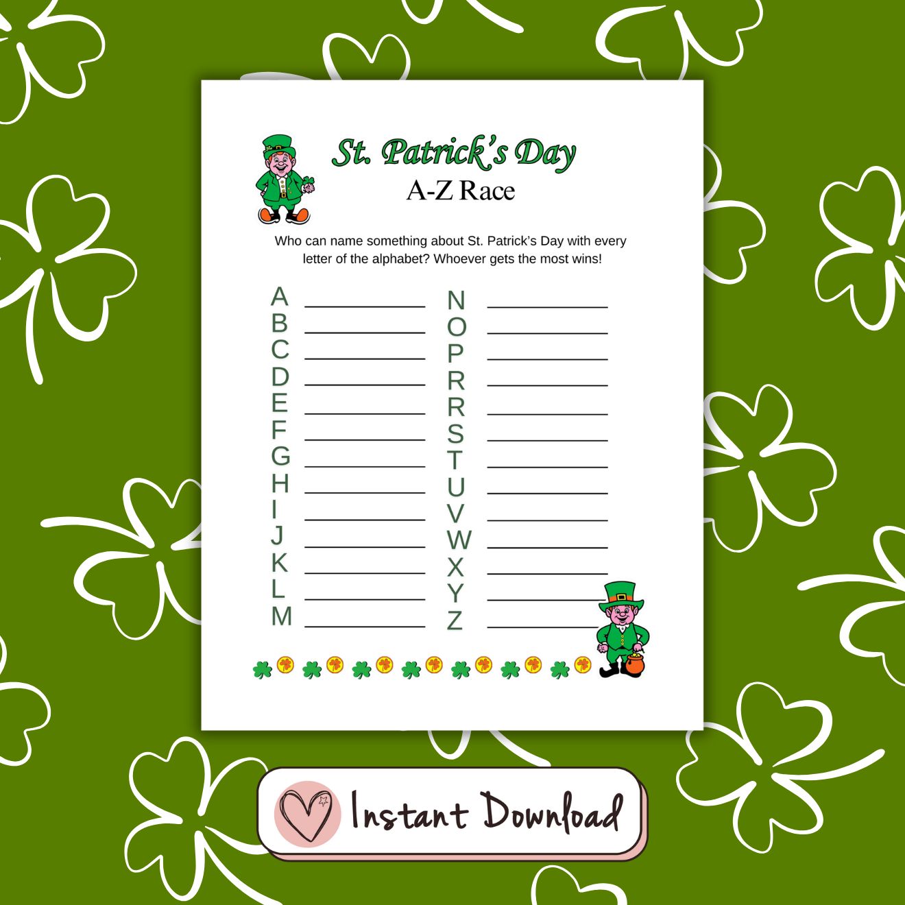 17 x St. Patrick's Day Games & Activities Bundle