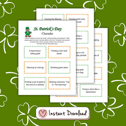 Paquete de 17 juegos y actividades para el Día de San Patricio