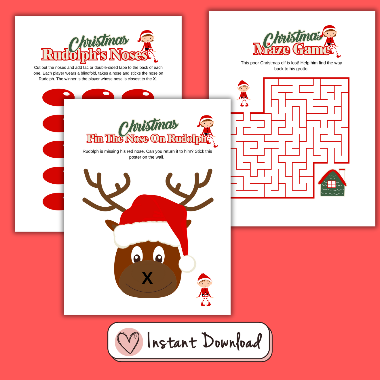 22 x Christmas Games Bundle Vintage Style