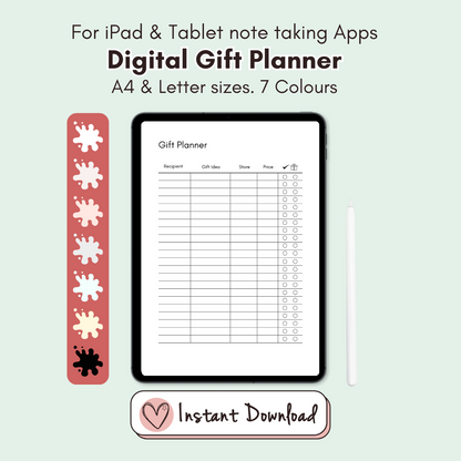 Digital Gift Planner - #shop_name - Digital Gift Planner - Big Heart Little Star -  - 