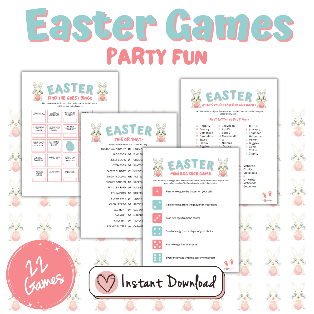 22 x Easter Games & Activities Bundle - For All Ages To Enjoy