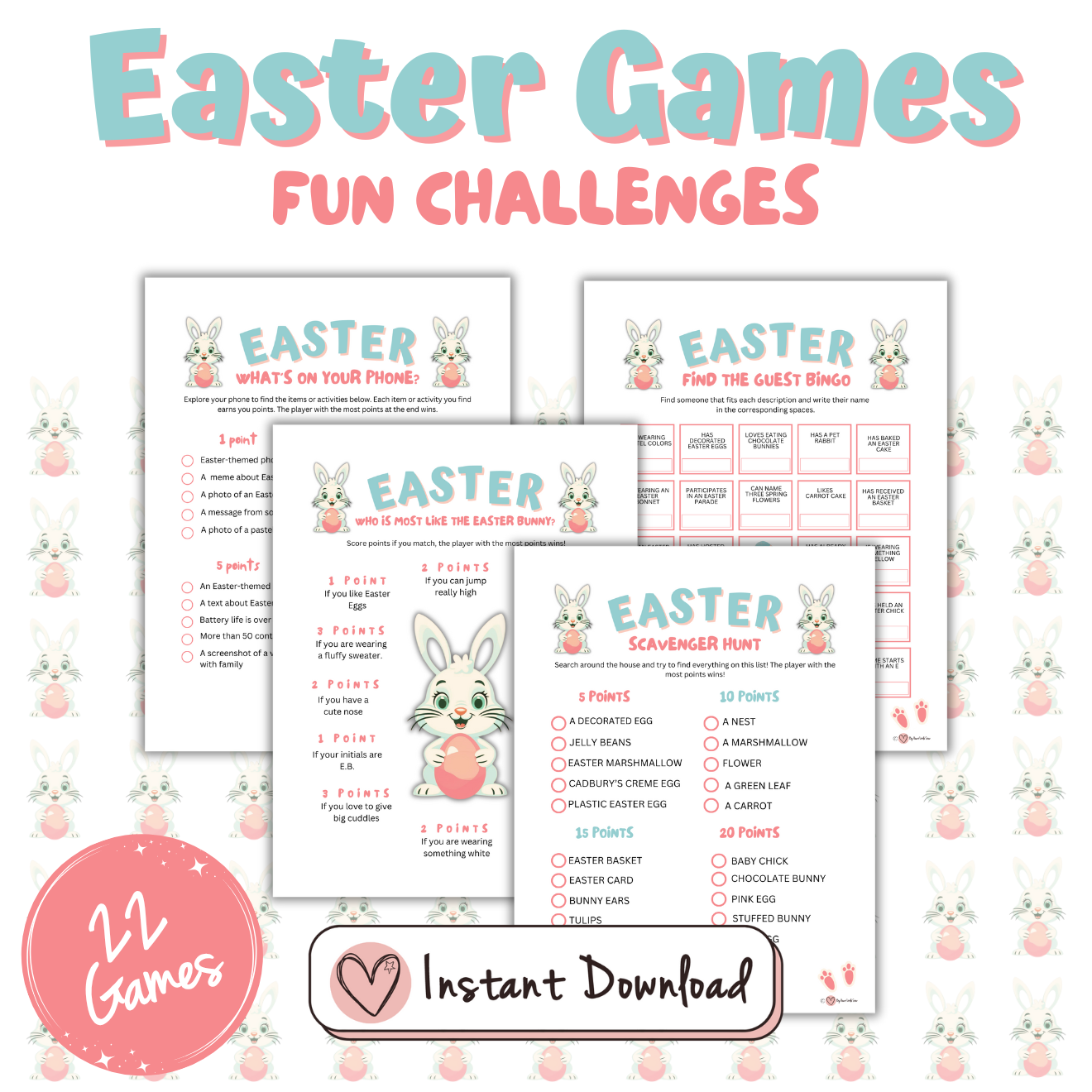 22 x Easter Games & Activities Bundle - For All Ages To Enjoy