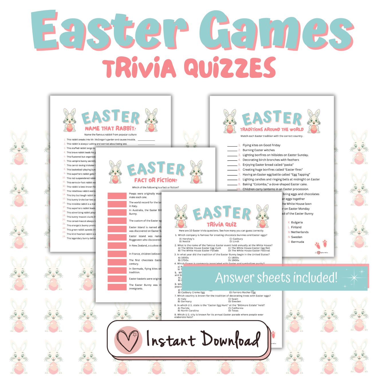 22 x Easter Games & Activities Bundle - For All Ages To Enjoy