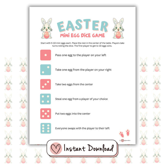 Easter Mini Egg Dice Game