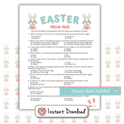 Easter Trivia Games Mini Bundle (4 Fun Easter Themed Trivia Games)