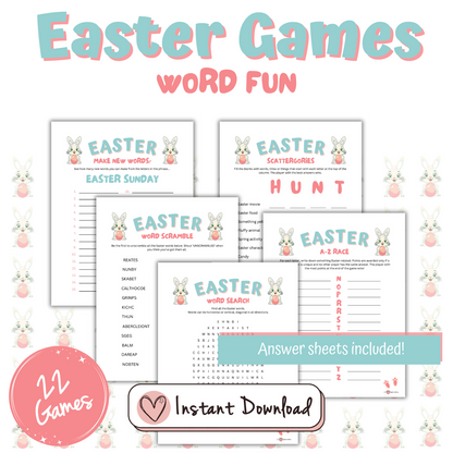 22 x Easter Games & Activities Bundle - For All Ages To Enjoy