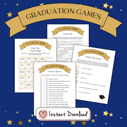 Printable Graduation Party Games