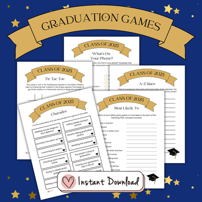 Printable Graduation Party Games