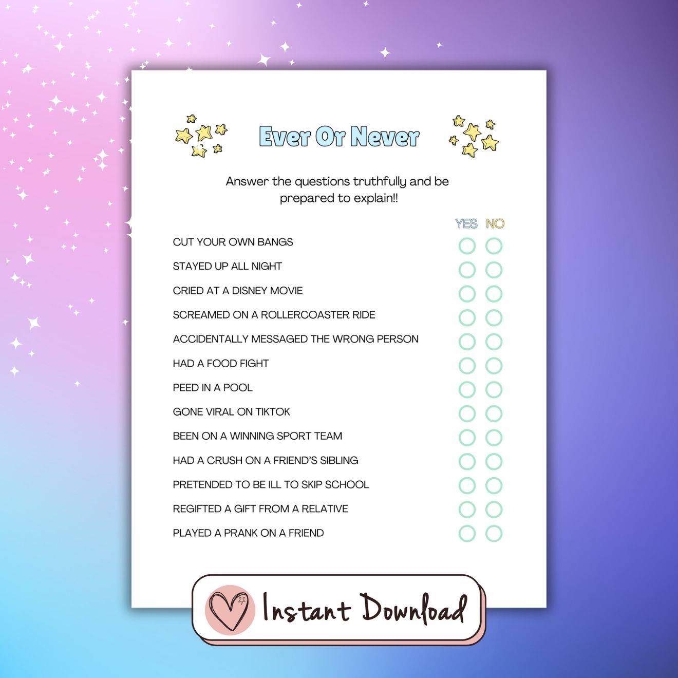 10 x Slumber Party games bundle for teens – Big Heart Little Star 10-x-slumber-party-games-bundle-for-teens-big-heart-little-star