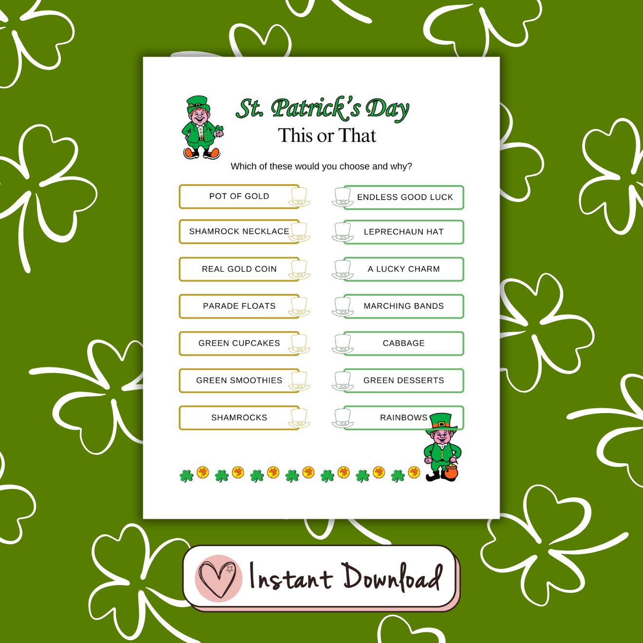 17 x St. Patrick's Day Games & Activities Bundle