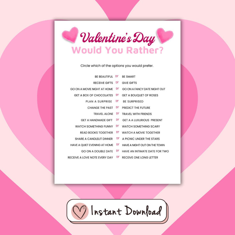 10 x Valentine's Day Games Bundle – Big Heart Little Star