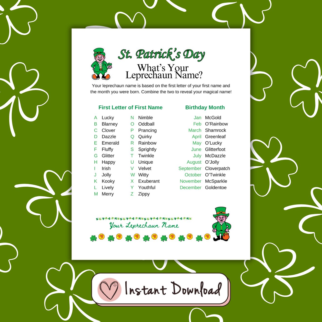 17 x St. Patrick's Day Games & Activities Bundle