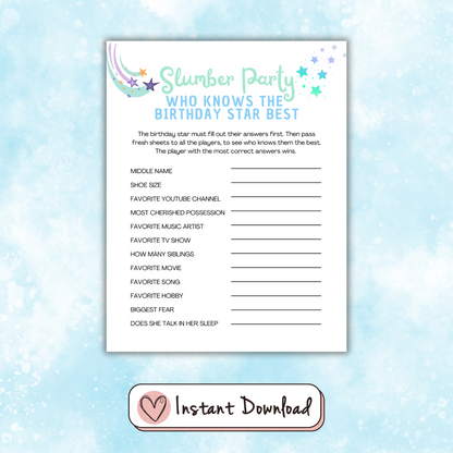 14 Slumber Party Games Bundle For Teens