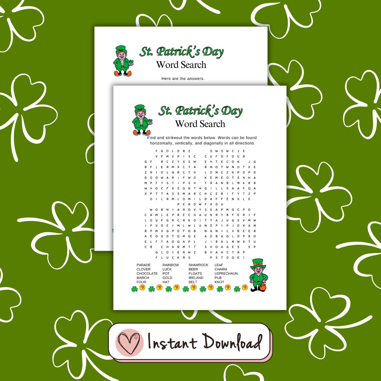 17 x St. Patrick's Day Games & Activities Bundle