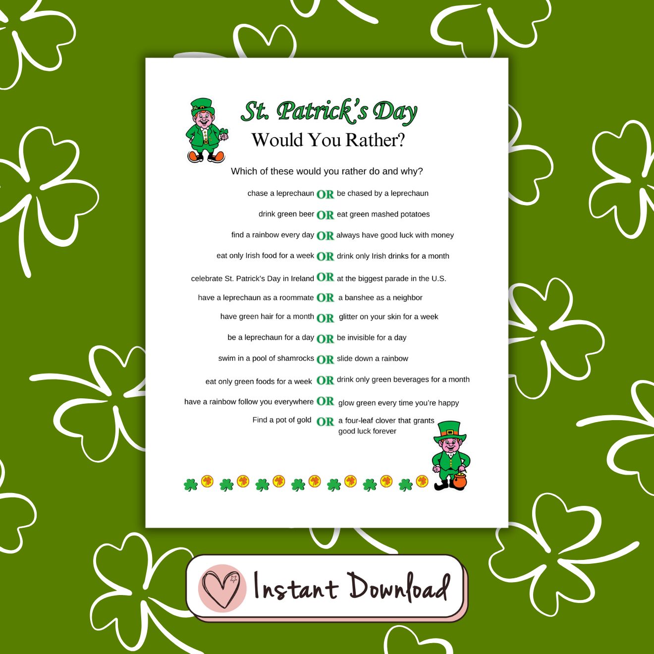 17 x St. Patrick's Day Games & Activities Bundle